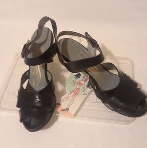Black Vintage Heels- KERRYBROOKE